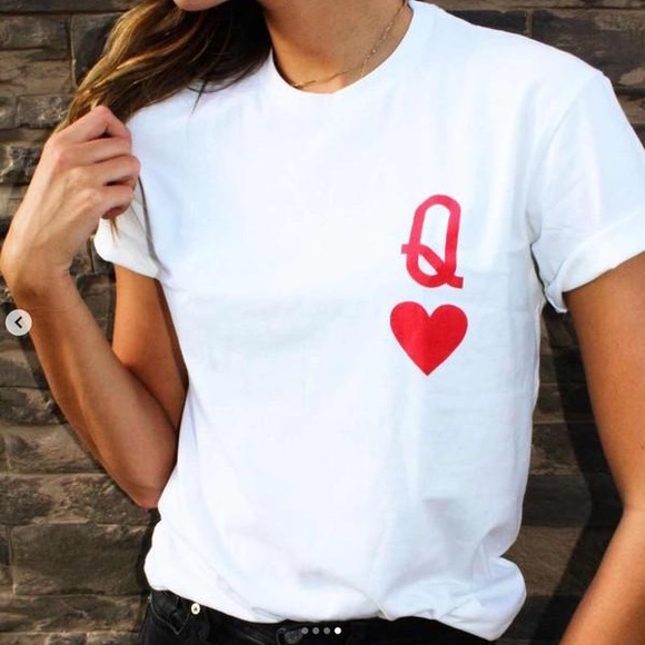 Blondie Tops - Queen Of Hearts Tee, NWT♥️